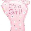 Folie ballon geboorte /babyshower - its-a-girl-foot