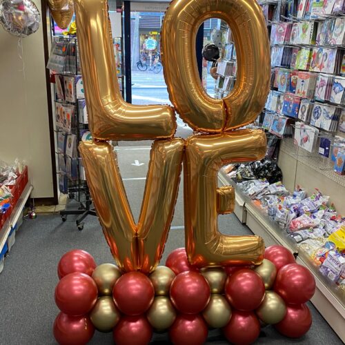 Alternative view of Love ballondecoratie (2 variaties)