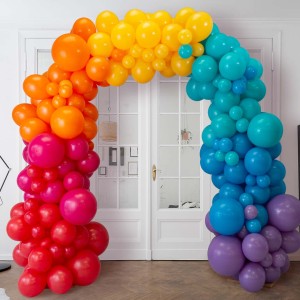 Regenboog organic ballonnen boog