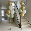 Helium ballon set Eucalyptus-goud-cream