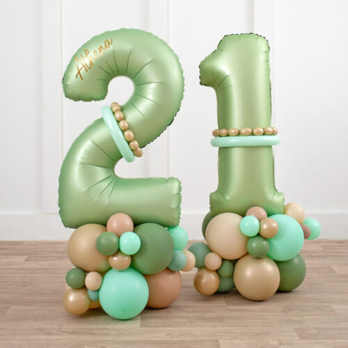 Cijfer decoratie Olijf