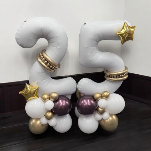 Alternative view of Cijfer decoratie White/gold