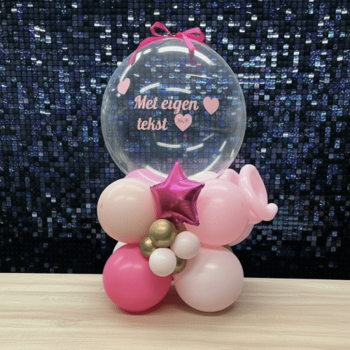 Luxe gepersonaliseerde bubble stack