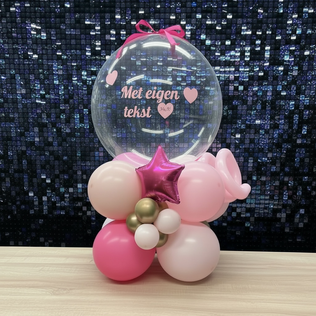 Luxe gepersonaliseerde bubble stack