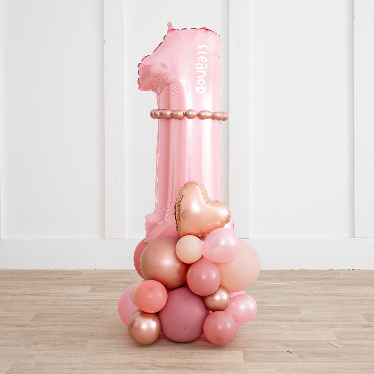 Cijfer decoratie Licht roze stack - Afbeelding 2
