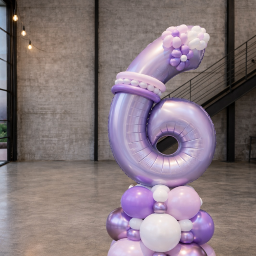 Alternative view of Cijfer decoratie Luxe Lilac