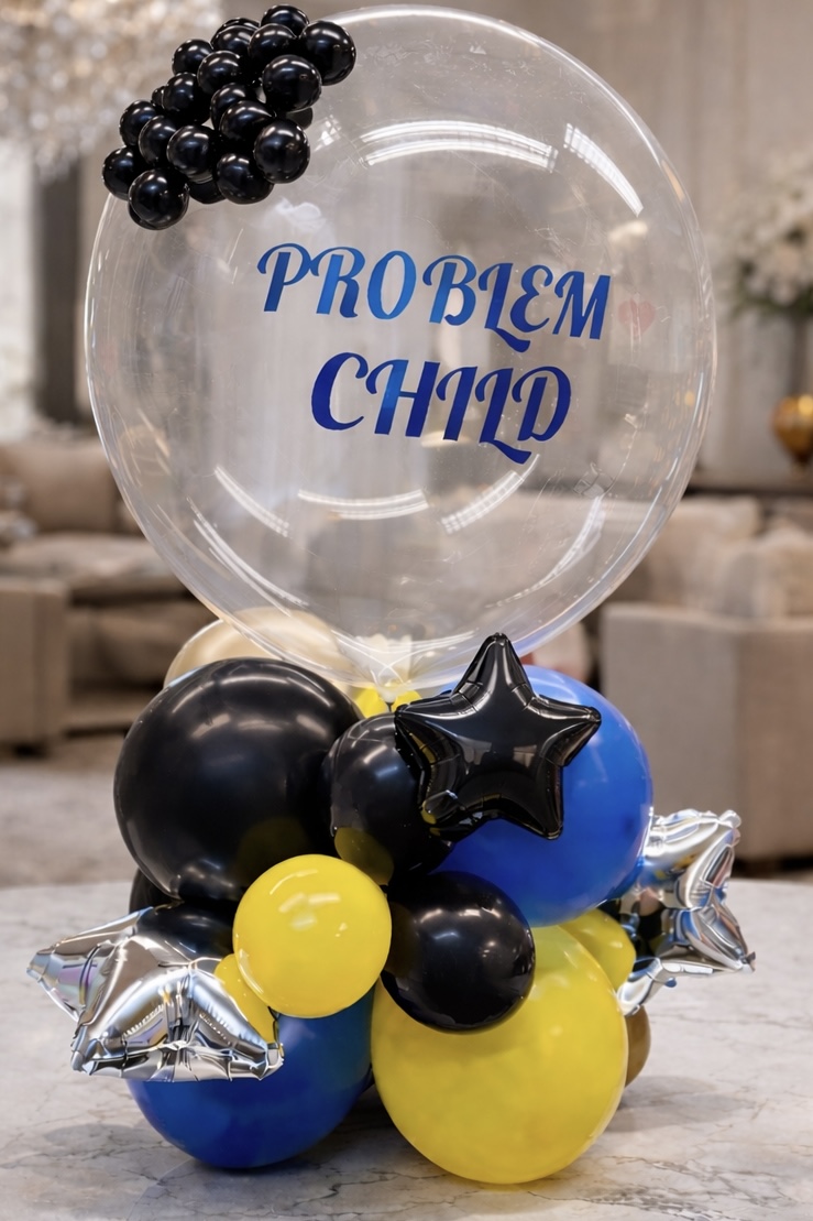 Luxe gepersonaliseerde XL bubble stack