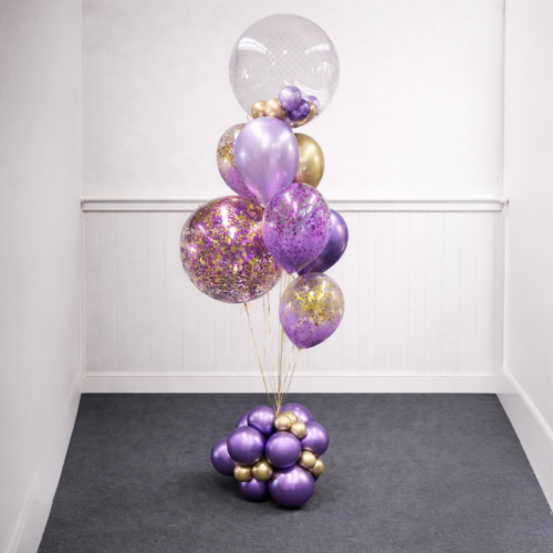 "Golden Lavender Luxe Ballontros"