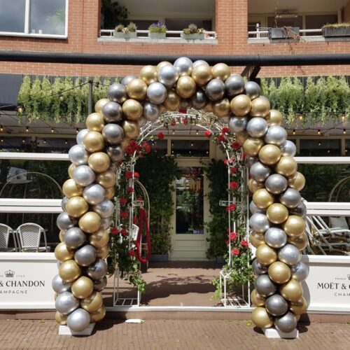 Medium Classic Ballonnenboog Chrome goud- chrome Zilver - chrome space grey