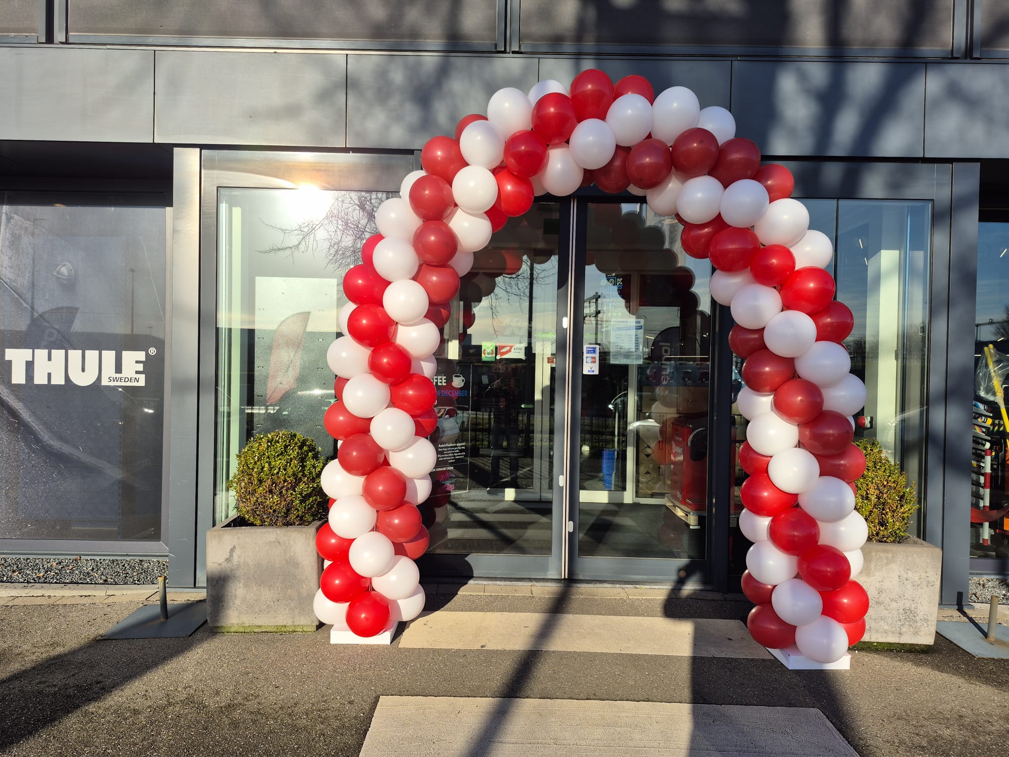 Medium Classic Ballonnenboog Rood-wit