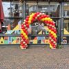 Medium Classic Ballonnenboog Rood-geel-chrome goud