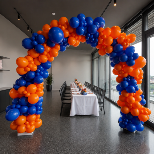 Royal Blue & Orange Organic Boog