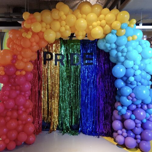 Alternative view of Rainbow Celebration organic Boog