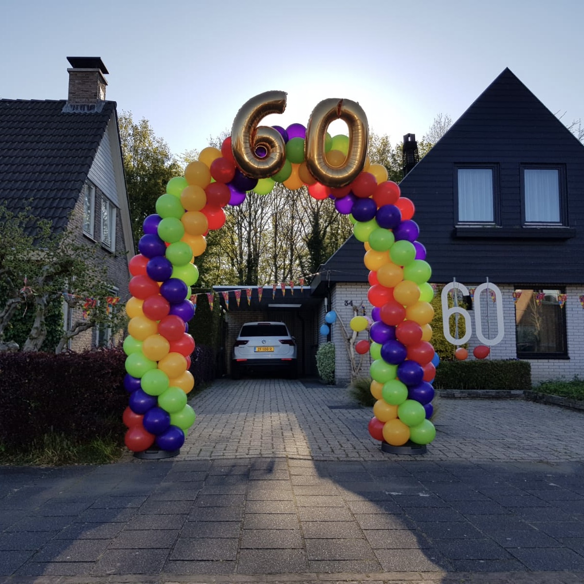 Medium Classic XL Cijfer Ballonnenboog - Afbeelding 4