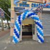 Medium Classic Ballonnenboog Wit-blue-royal blue