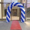 Medium Classic Ballonnenboog Royal blue-wit