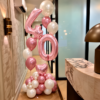 “Pearl roze-wit Cijfer showstuk Pink delight”
